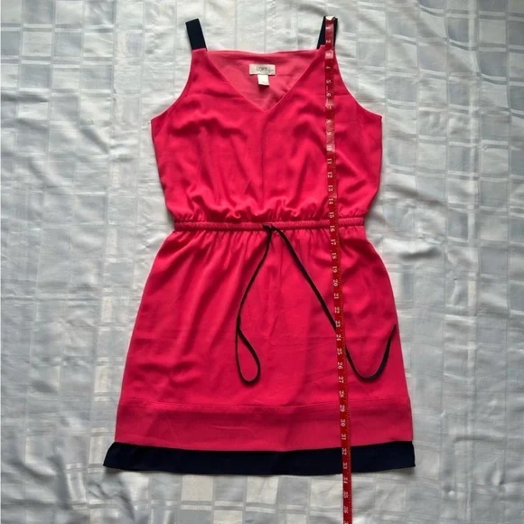 Ann Taylor Loft Factory Pink & Blue Colour Block Dress - Picture 5 of 11